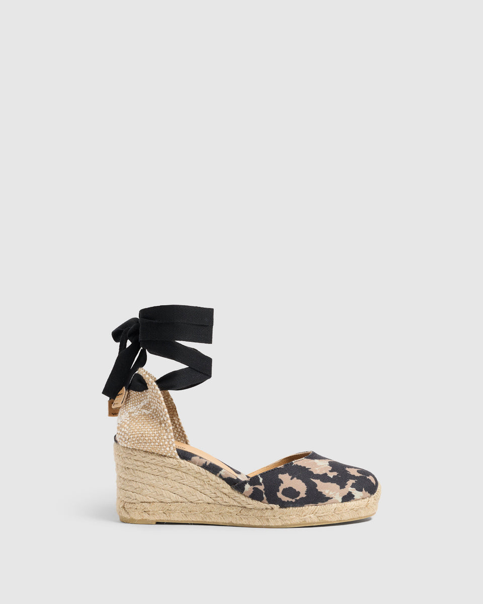 CASTAÑER Carina 80 canvas wedge espadrilles