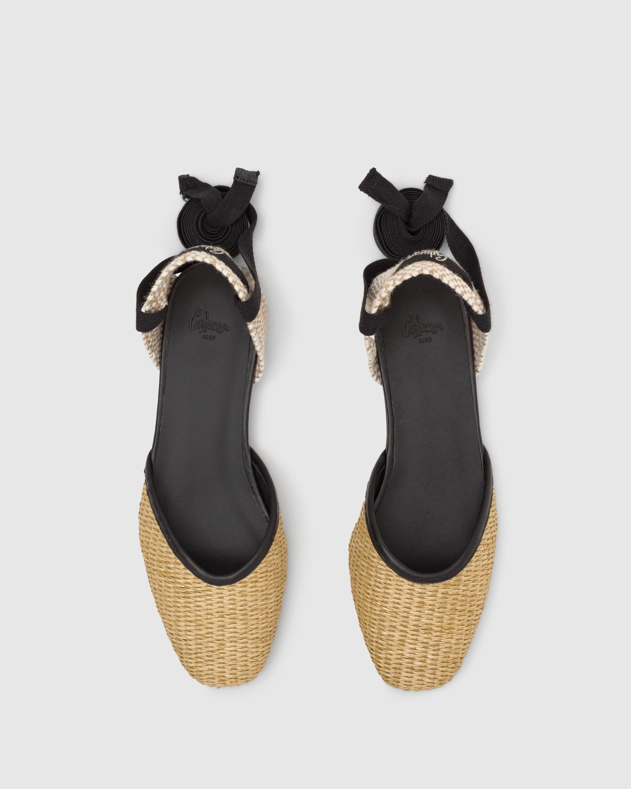 バレエシューズ CASTANER GASBY/104 BALLERINAS IN RAFFIA AND JUTA GASBY/104