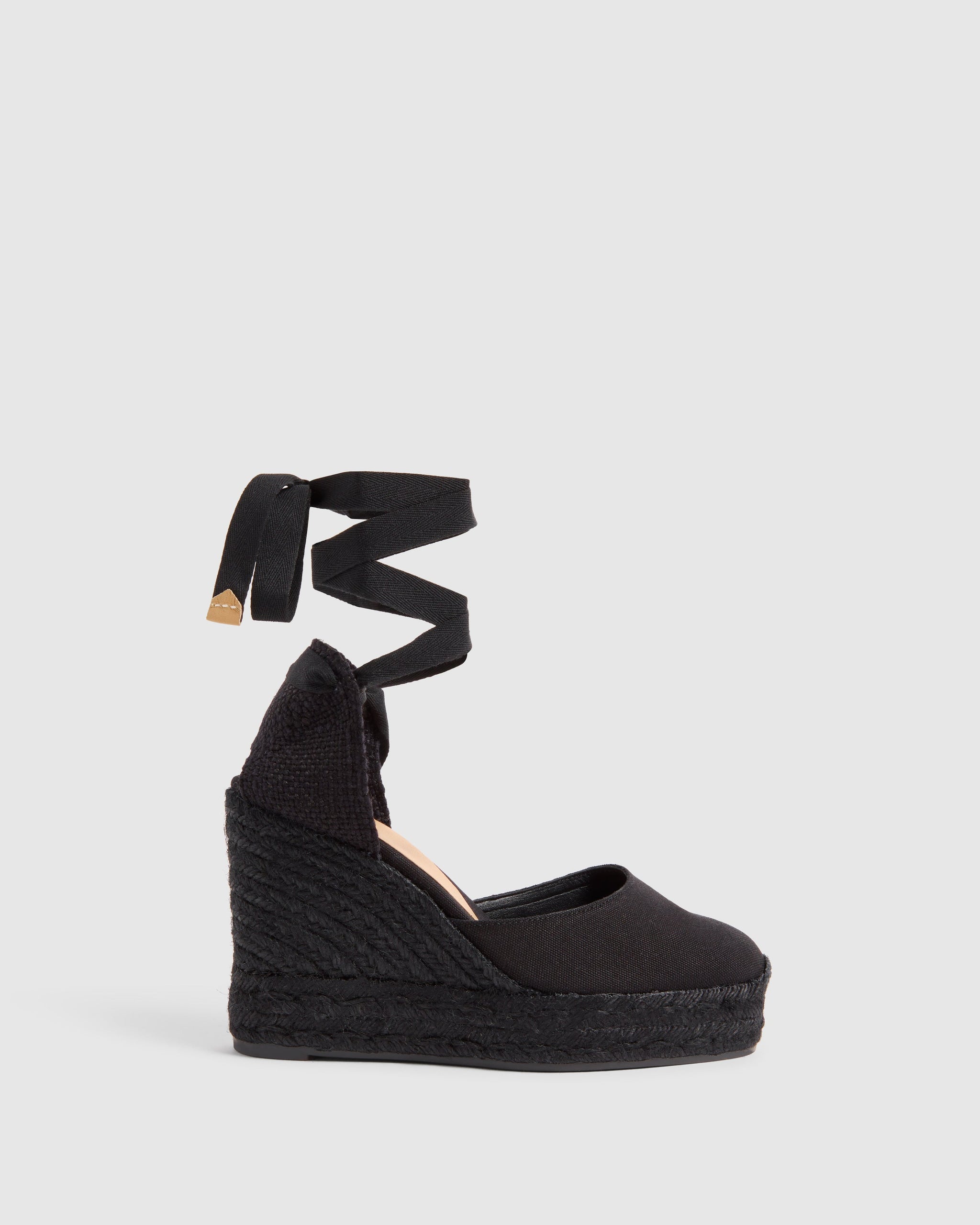 Black castaner fashion wedges