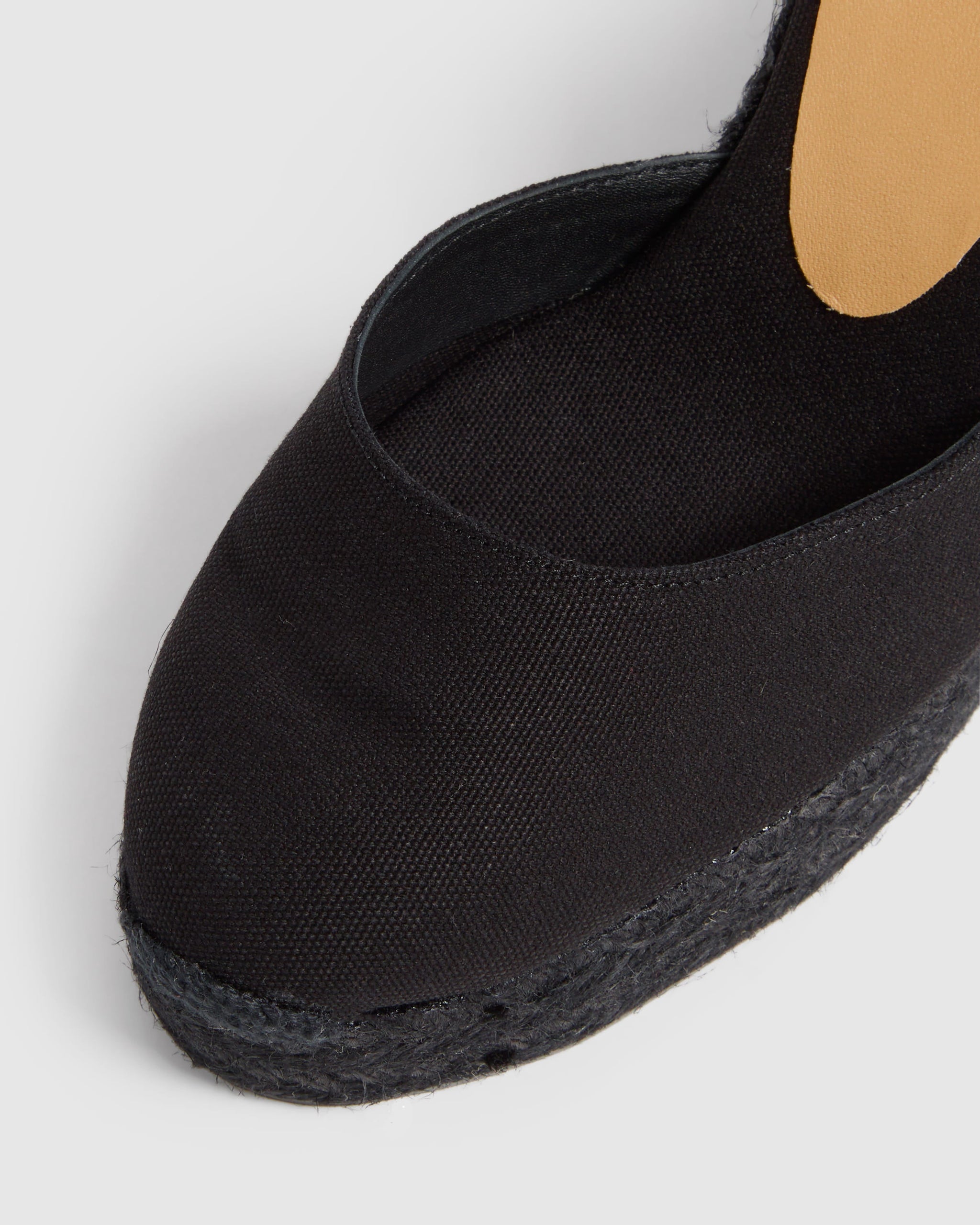 サンダル・ミュール Castaner Black canvas Carina wedges (20964100 NEGRO 008) BLACK CLOSED TOE WEDGES CARINA MADE WITH CANVAS WITH 9 HEIGH