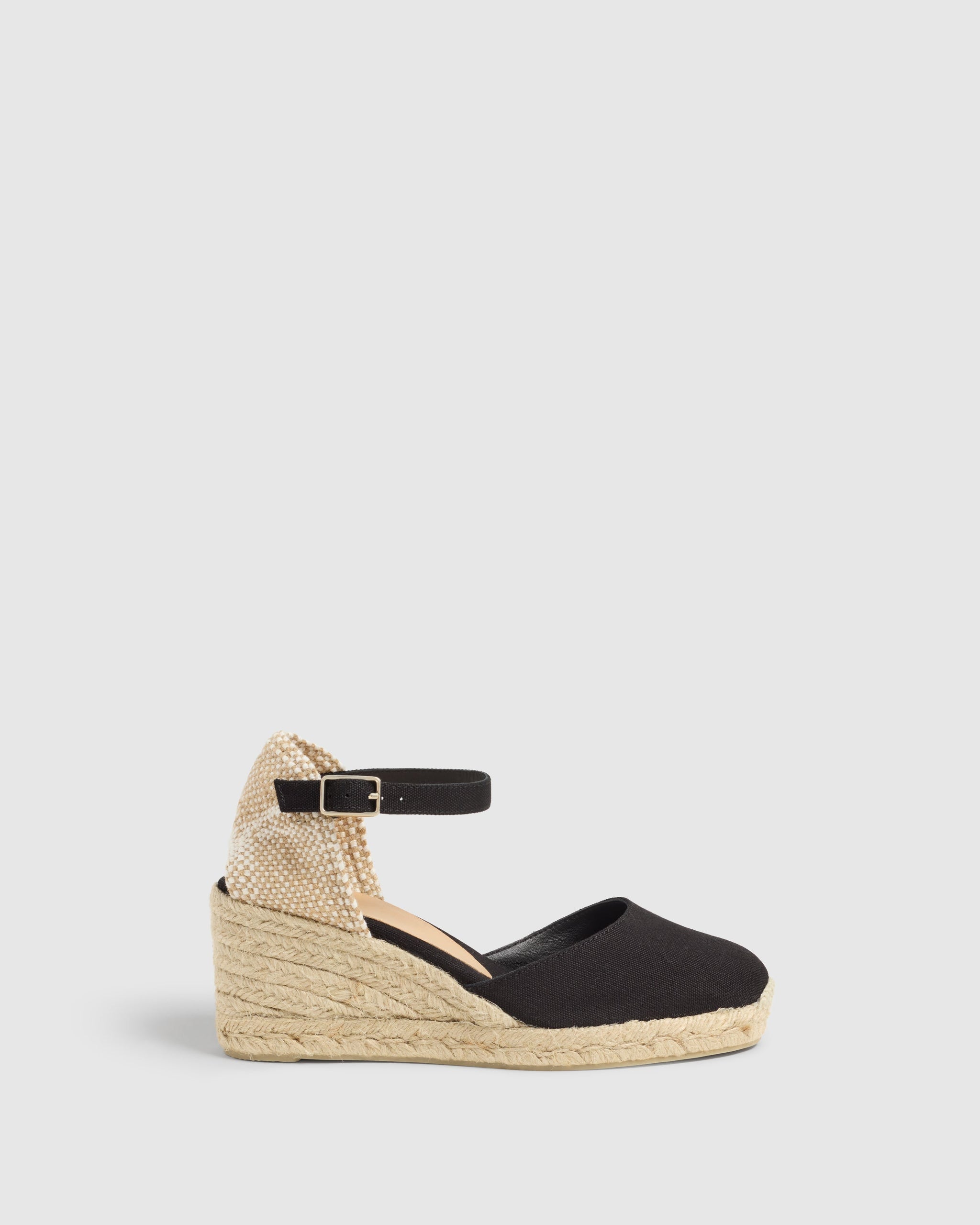 パンプス CASTANER COTTON CANVAS ESPADRILLE CAROL WITH WEDGE Castaner Carol Canvas Ankle-Strap Wedge Espadrilles | Neiman