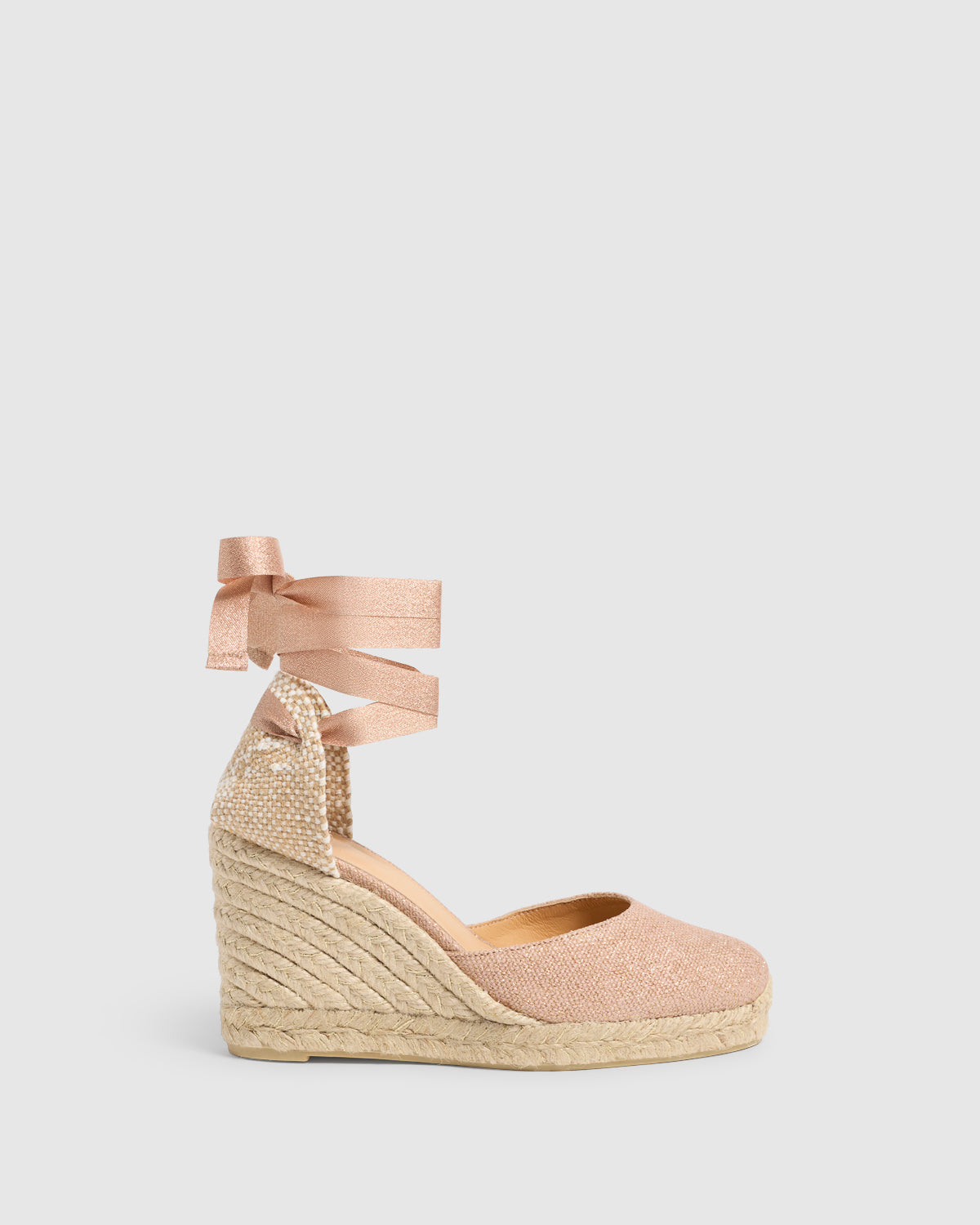 フラットシューズ CASTANER Woman Espadrilles Gold CARISSA8 3000 Castaner Carissa/8/118 Wedge Espadrilles Gold 023428-3000
