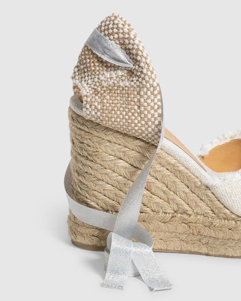 Catalina Pala Talon Blanco/Oro Mujer | Castañer